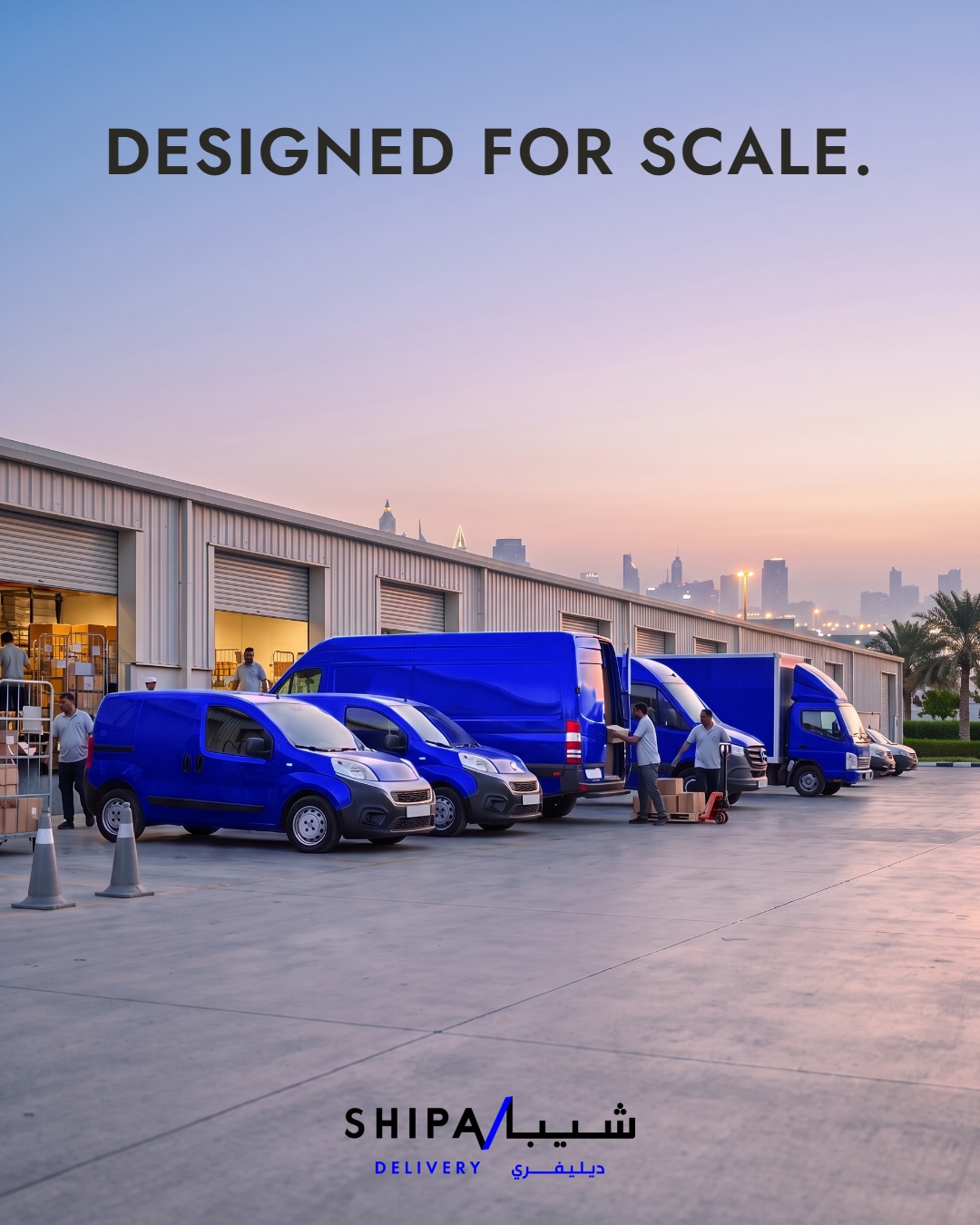 Designed for scale. (final, brand blue vans)